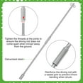 thumbnail image 4 of TooTaci 30" Ground Shed Anchors Kit, Earth Anchors with Driving Rod and 1/6" Galvanized Cable for Greenhouse, Carports, Gazebo, Tent, Orchard, 4 of 7
