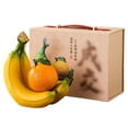 thumbnail image 1 of Cerámica Artificial realista plátano naranja manojo simulación fruta decorativa, 1 of 7
