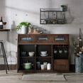 thumbnail image 3 of Bowery Hill Buffet Transitionnel en Noyer Vintage, 3 of 9