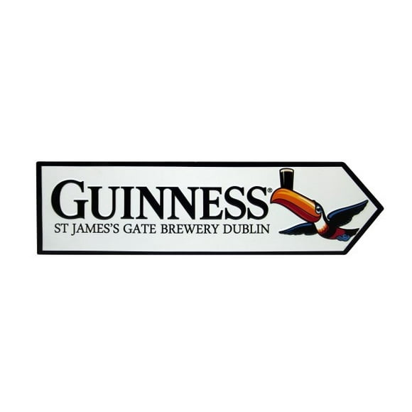 Guinness - Panneau de Signalisation Métallique Toucan James