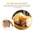 thumbnail image 3 of Conteneur pour Riz Seau à Riz en Bois et Acier Inoxydable pour Amateurs de Sushi 1 Ensemble, 3 of 8