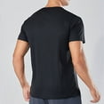 thumbnail image 4 of Active T-Shirts for Men Stretch Workout Gym Running Athletic Tops Casual Summer Solid Color Tees, 4 of 6