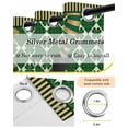 thumbnail image 6 of Happy St. Patrick's Blackout Curtains 45 Inches Long, Cute Legs Coin Green Shamrock Leaves Thermal Insulated Black Out Curtains, Darkening Window Curtain for Bedroom Living Room 52"x45" 2 Panels, 6 of 9