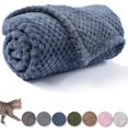 thumbnail image 1 of Manta cálida y suave para perro o gato, manta de forro polar de felpa para cama, sofá, viaje (L/40" x 48" rosa brillante), 1 of 1