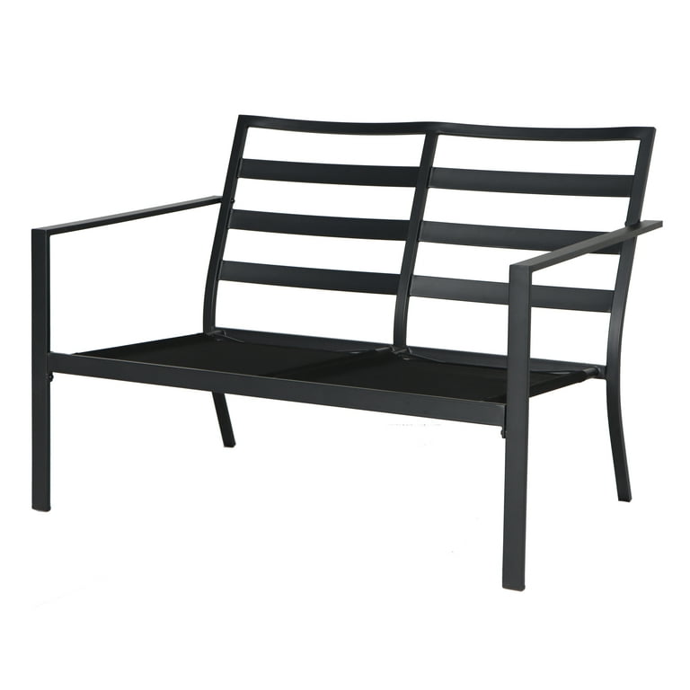 Mainstays Stanton 4 Piece Outdoor Patio Conversation Set Steel