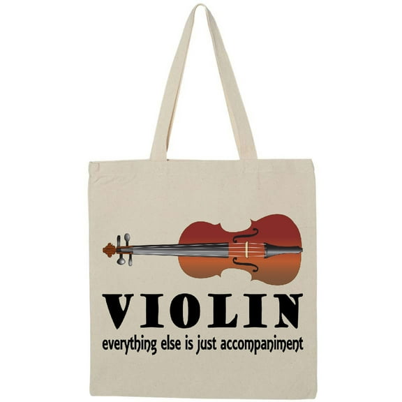 Inktastic Violin Humor Music Tote Bag