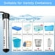 thumbnail image 2 of Calentador de agua de inmersión, calentador de cubo instantáneo eléctrico portátil de 1500 W con termómetro LCD digital, calentador de agua sumergible antiescaldado con protector de acero in, 2 of 5
