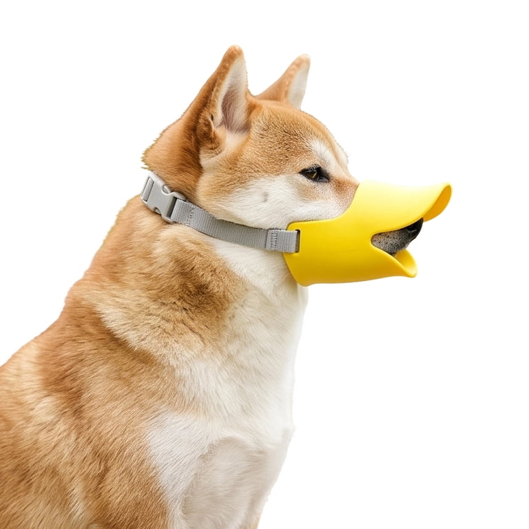 Duck Mouth Dog Muzzle Cover, Soft Anti-Bite Biting Chewing Guard with ...