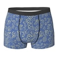thumbnail image 6 of Men's Boxer Briefs, blue math number Soft Comfy Mens Underwear Boxer Briefs Breathable With Widen Waist, 6 of 7