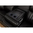 thumbnail image 6 of Pemberly Row Faux Leather Sectional w/ LED USB Speaker Wireless Charger in Black, 6 of 12