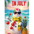 thumbnail image 4 of Tropical Pineapple Christmas Banner Summer Holiday Decorative Beach Scene for Party Celebration Beach Vacation, 4 of 7