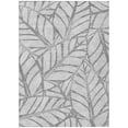 thumbnail image 2 of HomeRoots 584210 9 x 12 ft. Floral Washable Indoor & Outdoor Rectangle Area Rug, Gray & Silver, 2 of 5