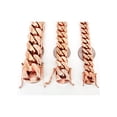 thumbnail image 2 of Heavy Solid Rose Gold Miami Cuban Link Chain Customizable (10MM-20MM), 2 of 7