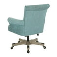 thumbnail image 5 of Pemberly Row Office Chair in Turquoise Fabric with Gray Wash Wood, 5 of 5