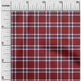 thumbnail image 1 of oneOone Polyester Lycra Fabric Tartan Check Printed Craft Fabric BTY 56 Inch Wide, 1 of 4