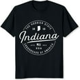 thumbnail image 2 of 100% Cotton The Hoosier State Indiana Usa Crossroads Of America, 2 of 5