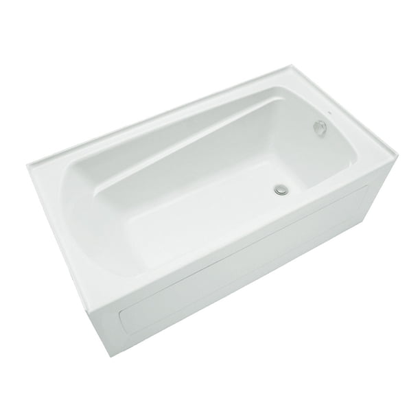 Mirabelle MIRBDA6032R White 60" X 32" ThreeWall Alcove Air Bath Tub