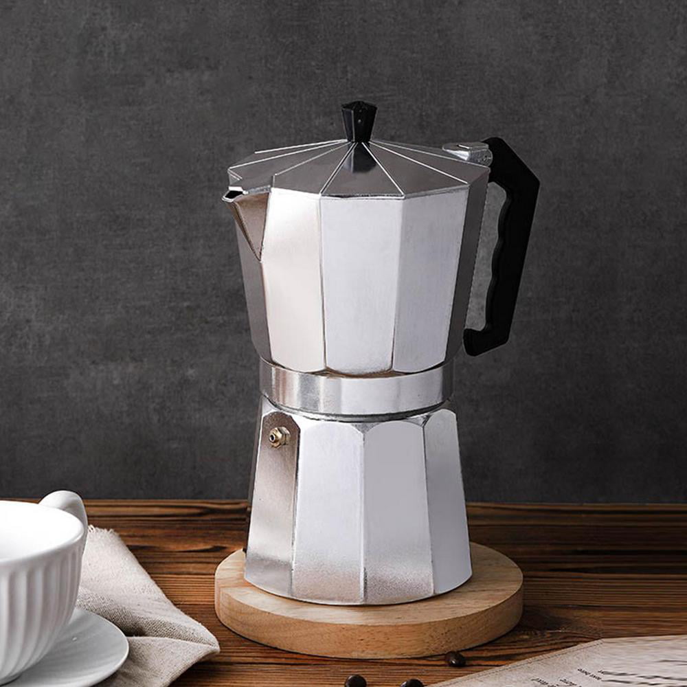 Stovetop Mini 2 Cup Moka Pot Double Head Stainless Steel Mocha Coffee Pot  Great Flavored Italian Style Espresso Delicious Coffee Maker