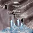 thumbnail image 5 of Teler Cooling Blanket for Hot Sleepers, Lightweight Summer Cold Thin Blankets for Sleeping, Throw Size(50.2"*60.2"), Brown, 5 of 8