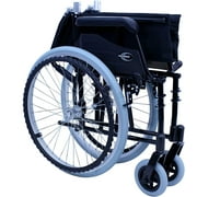 Karman Healthcare LT-980 18 in. seat 24 lbs. Ultra Lightweight Wheelchair with Swing Away Footrest in Black