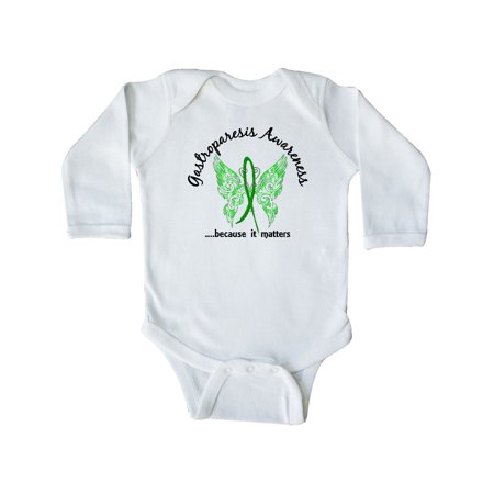 

Inktastic Gastroparesis Butterfly 6.1 Gift Baby Boy or Baby Girl Long Sleeve Bodysuit