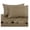 Taupe, variant on Queen Waterbed Size Sheets, Taupe, 100% Cotton Sheets, Waterbed Sheets, Cool Cotton Sateen, Smooth Striped Pattern Weaved Bed Sheets