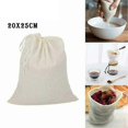 thumbnail image 5 of 3x Organic Cotton Nut Milk Bag Reusable Food Strainer Brew Coffee Cheese Cloth, 5 of 5