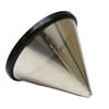 Crucial Washable and Reusable Stainless Steel Cone Coffee Filter