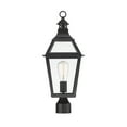 thumbnail image 3 of Jackson 1-Light Outdoor Post Lantern in Matte Black with Gold Highlights, 3 of 5