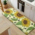 thumbnail image 5 of Yellow Sunflower Seed Pattern Kitchen Rug Mat,Kitchen Runner Rugs Non Skid Washable,Decorative Kitchen Floor Mats for Kitchen,Sink,Laundry,17"x47.2", 5 of 7