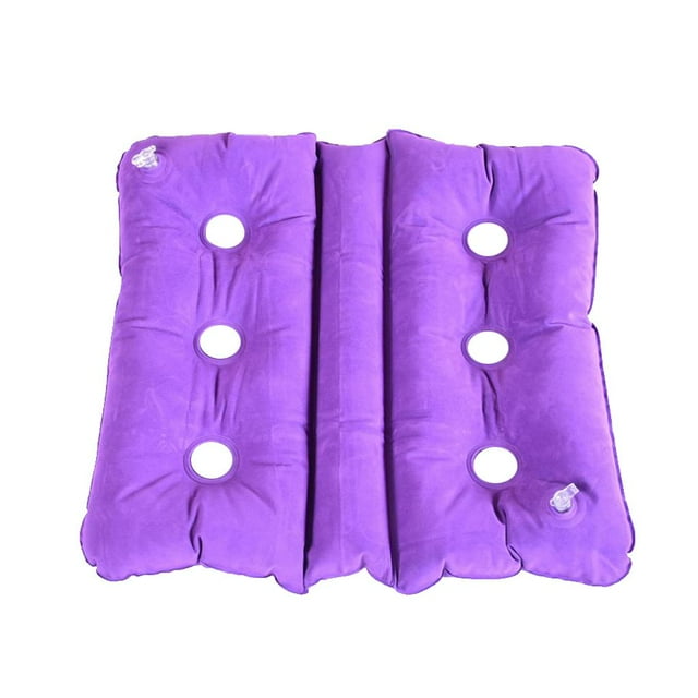 Cojín inflable para asiento de rueda, almohada para coxis, soporte para coxis Púrpura
