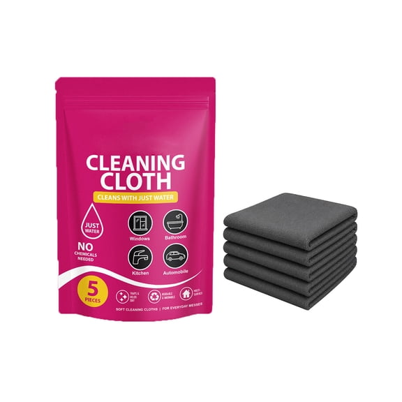 TACILIP Cleaning Supplies, Microfiber Cleaning Cloth Reusable Home Car Wipes 5 Pack, Mens Gifts