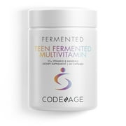 Codeage Teen's Daily Multivitamin, 25  Vitamins Minerals for Teenagers, Vegan, 60 Capsules