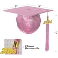 thumbnail image 4 of Misscom Unisex Shiny Graduation Cap Gown 2025 Year Charm Tassel Set for Middle High School and Bachelor, 4 of 6