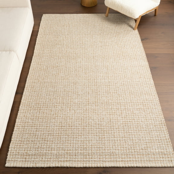 nuLOOM Galene Checkered Wool Area Rug, 4' x 6', Ivory