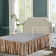 thumbnail image 6 of Bed Maker's Wrap-Around, Never Lift Your Mattress Ruffled Bed Skirt, 14" Drop Length, Mocha, King, 6 of 10
