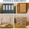 1set PVC Self-Adhesive Stickers Writable Label Stickers Rectangle Round ...