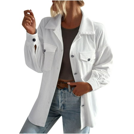 

Womens Shacket Jacket Flannel Shacket Fall Plaid Jackets Long Sleeve Button Down Shirts Boyfriend Blouses Tops Trendy