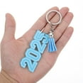 thumbnail image 5 of Raindrops 4Pcs Keychain Pendant Set with Graduation Cap Sky-blue for School Parties Graduation Season Supplies, 5 of 8