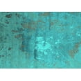 thumbnail image 1 of Ahgly Company Machine Washable Indoor Rectangle Oriental Turquoise Blue Industrial Area Rugs, 5' x 7', 1 of 4