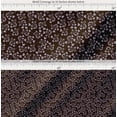 thumbnail image 2 of Soimoi Brown Cotton Poplin Fabric Artistic Floral Print Sewing Fabric Yard 58 Inch Wide, 2 of 7