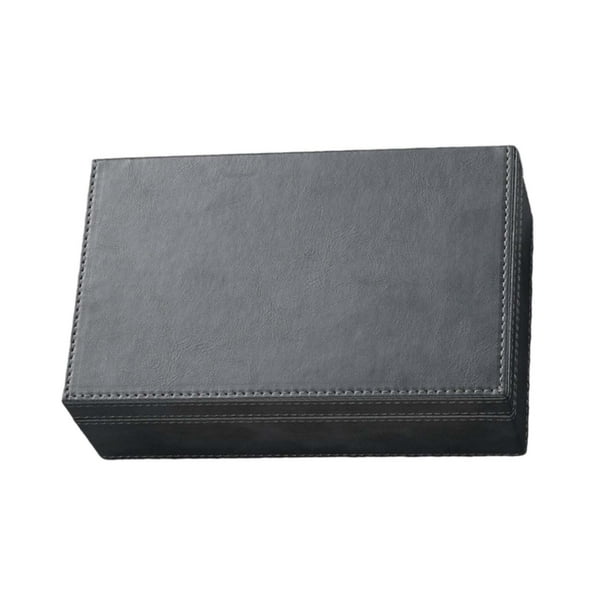 Caja Faraday premium para llaves de coche | Bolsa de acceso sin llave con bloqueo de señal y organizador de almacenamiento | Bloqueador de GPS RFID, NFC y Bluetooth | Diseño de cuero y madera | Capac