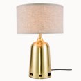 thumbnail image 1 of Brio Collection 1-Light Brushed Brass Finish Table Lamp, 1 of 1
