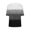 thumbnail image 4 of ZQGJB Tie Dye Shirt Women Cute Summer Short Sleeve V Neck Graphic T-Shirts Loose Lightweight Casual Dressy Pullover Tops Black L, 4 of 4