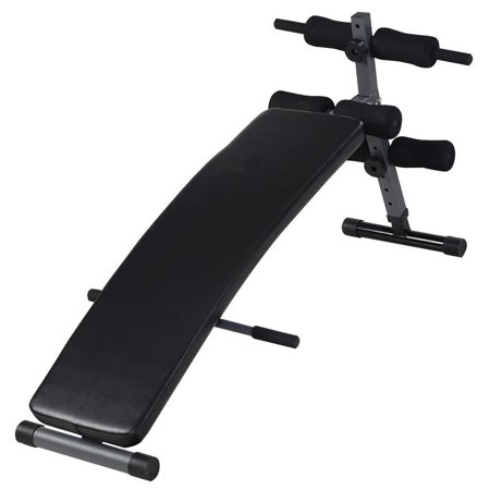 Ktaxon Folding Adjustable Abdominal Training Machine Equipment - Sit Up Decline Bench for AB Crunch Fitness Workout