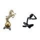 thumbnail image 5 of Figura decorativa de resina con forma de caballo pensador, adorno artesanal abstracto, coleccionable, moderna, escultura, centro de mesa, estante, sal, 5 of 8