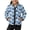 Blue Palm Tree, variant on Kids Full Zip Fleece Jacket Sunflower Monstera Leaf Print, 2Y, Zip Up Fleece Jackets for Boys Girls, Autumn Coat Winter Layering, Lightweight Faux Sherpa Lined Outerwear for 2-10Y