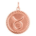 thumbnail image 3 of Reversible Taurus Zodiac Sign Charm Coin Pendant Necklace in Solid Gold (20 Inches), 3 of 4