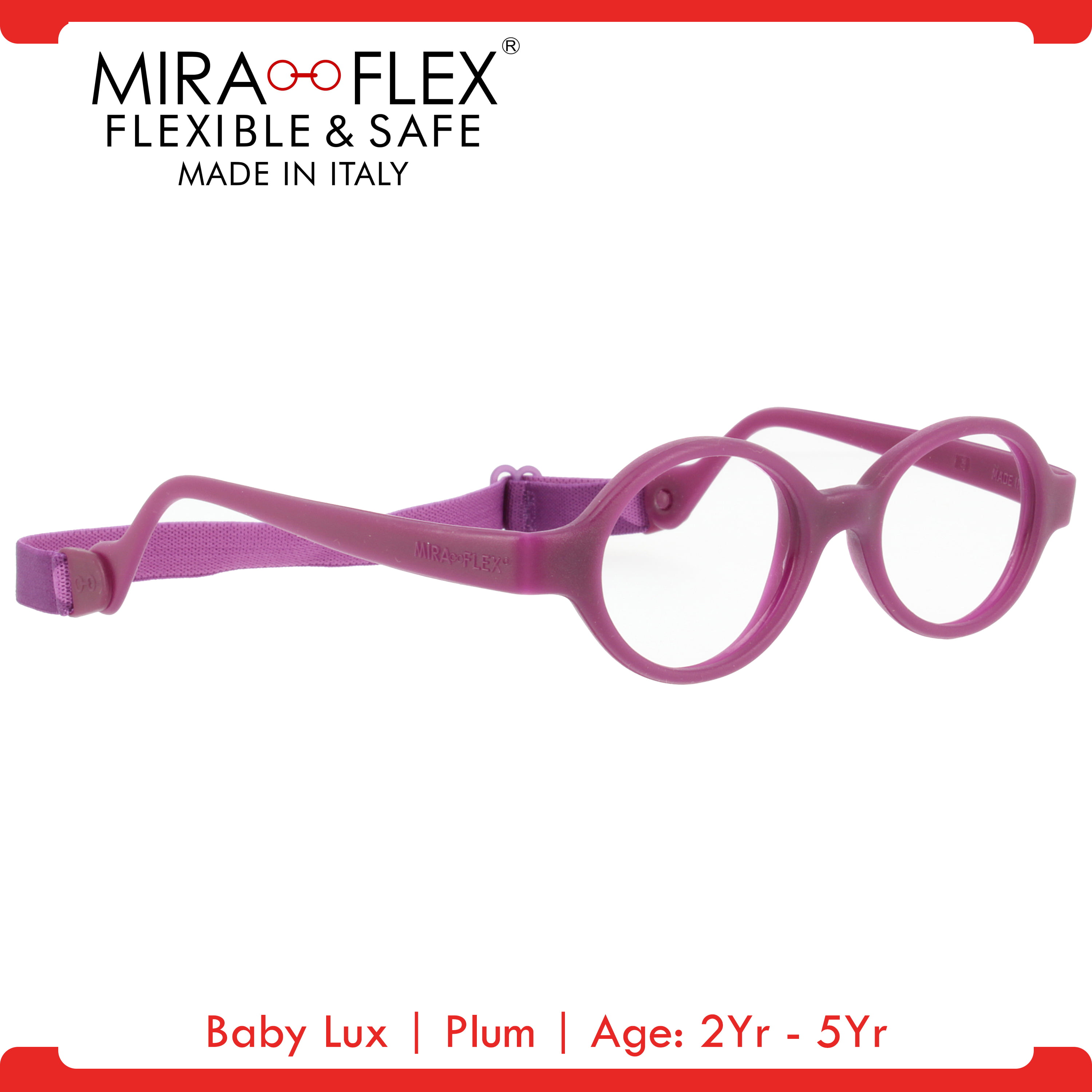 Miraflex Glasses Size Chart