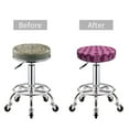 thumbnail image 5 of Xecao's Tulips Flowers Print Stool Covers offer stylish, washable protection for PU round bar stools, perfect for home or commercial use., 5 of 7
